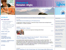 Tablet Screenshot of diakonie-kempten.de